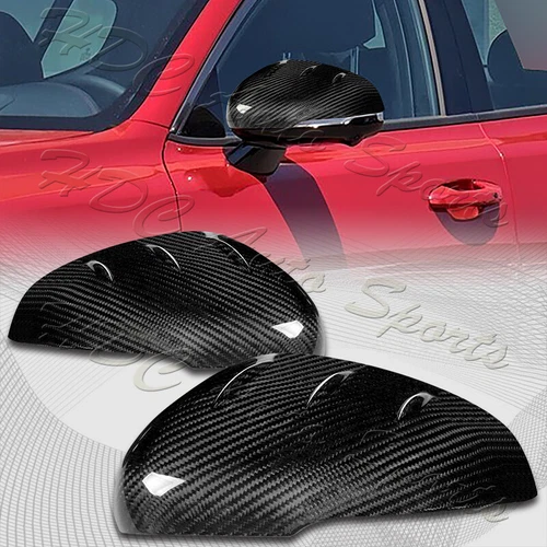 For 2018-2023 Kia Stinger GT Real Carbon Fiber Side View Mirror Covers Cap Trim