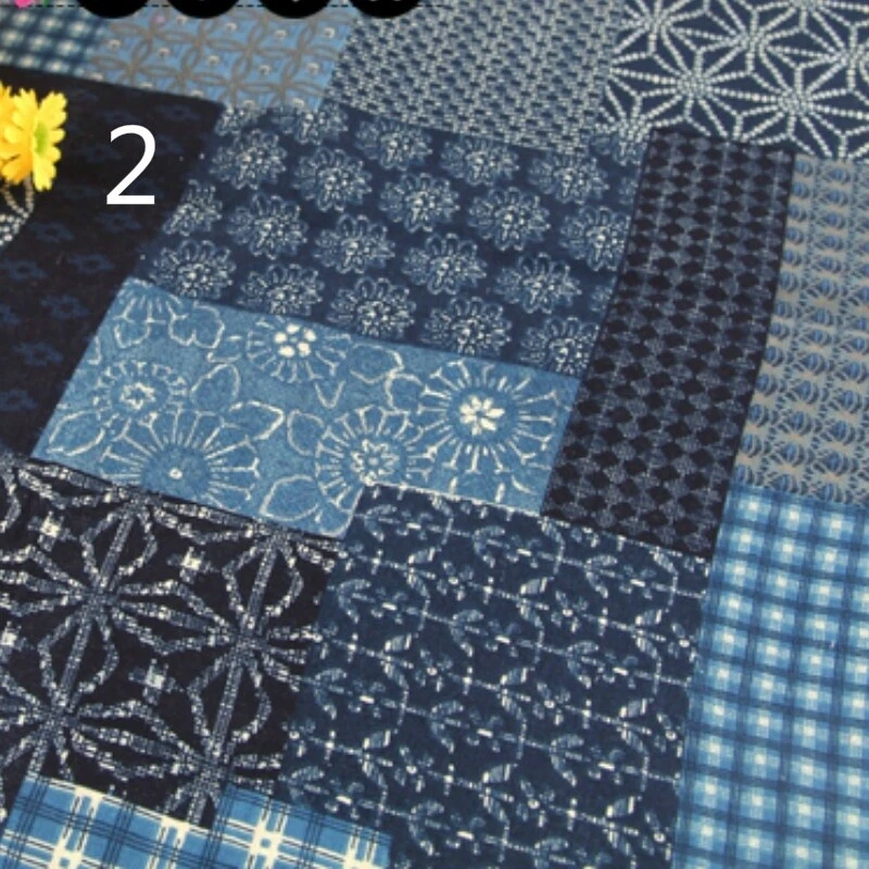 Ethnic Linen Cotton Fabric clothes Upholstery Curtain Craft Boho Splice Retro - Imagem 3 de 4