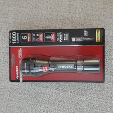 Husky 1800 Lumens Dual Power LED Rechargeable Tactical Focusing Flashlight