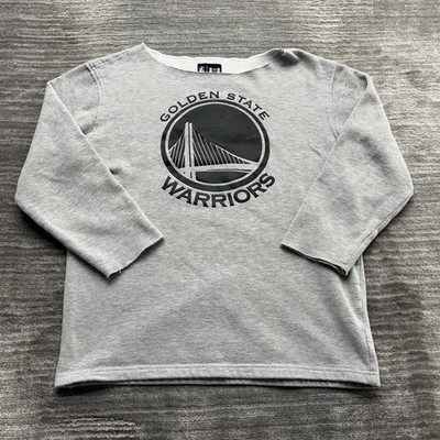 Golden State Warriors Sweatshirt Size M Womens The City NBA Basketball Gray