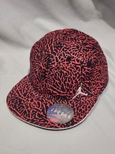 Nike Air Jordan Jumpman Hat 8-20 Flex Fit Red Black Elephant All Over Print