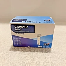 Contour Next Glucose Test Strips 100 Count New Free Shipping EXP 02/26+