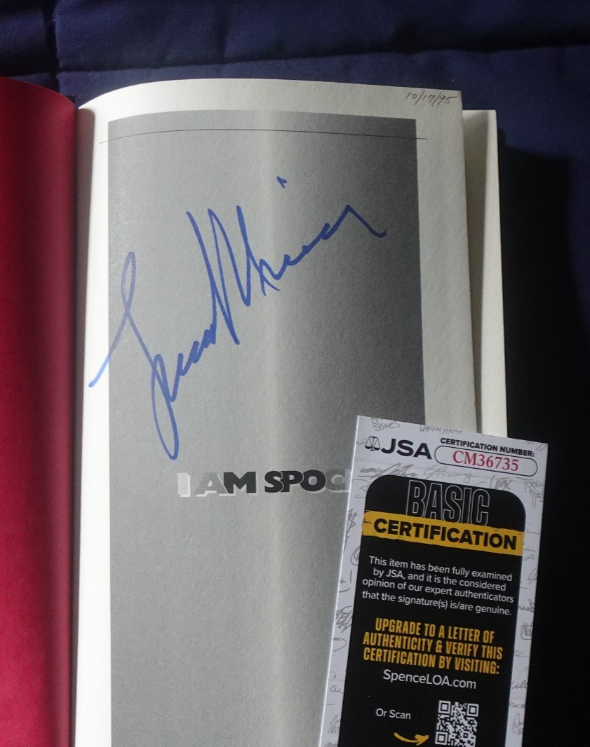 Leonard Nimoy Autographed Hardcover Book "I Am Spock" Star Trek TV Star JSA COA