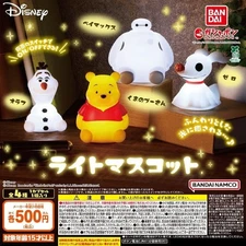 Disney characters Light Mascot set of 4 Gashapon Capsule Toy Gacha