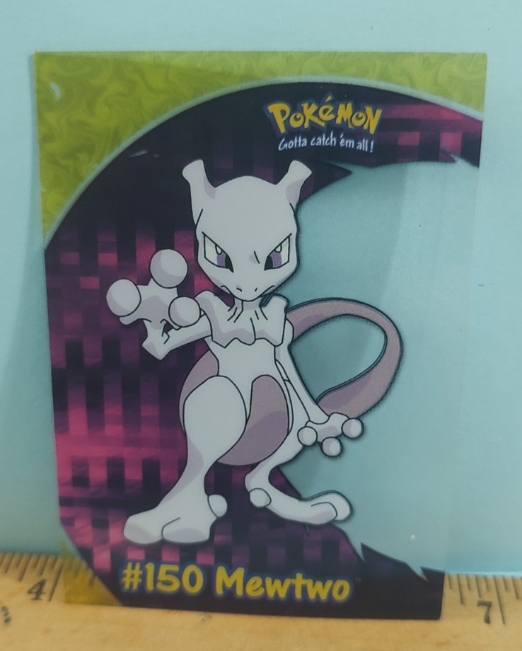 Pokemon Topps #150 Mewtwo PC5 Clear TV Animation Clear Card 1st Blue Label