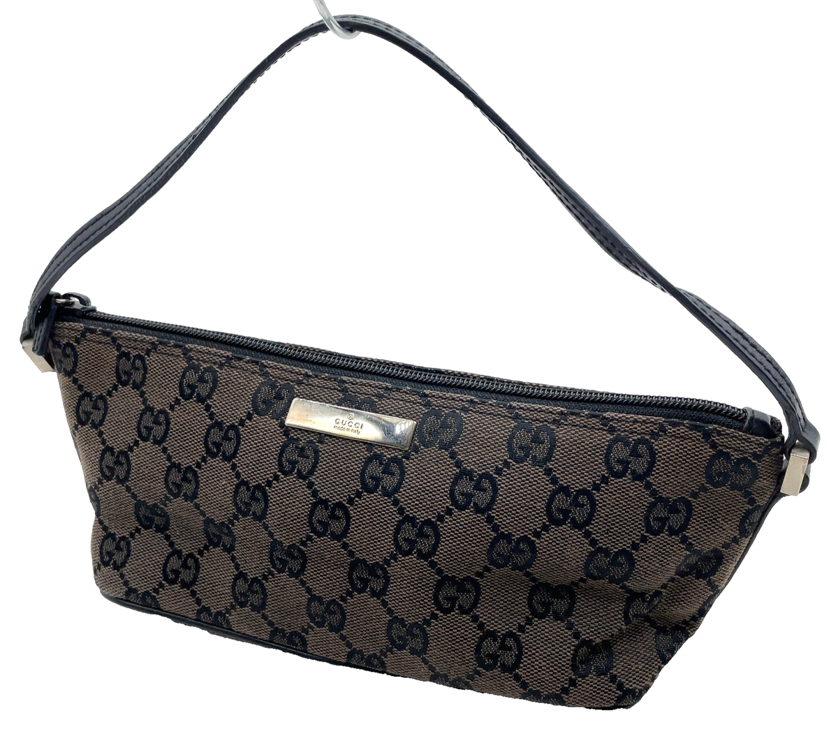 Authentic Gucci 2123 GG Canvas Leather Black Accessory