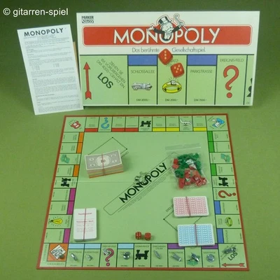 Monopoly - Komplett Top! von Parker für 8 Spieler mit 10 Metallfiguren ©1985 DM - Bild 1 von 4