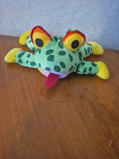 Rinco Frog Plush Stuffed Animal Toy Green Yellow Orange Red 7  