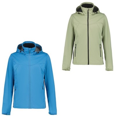 Icepeak Biggs Softshelljacke Übergangsjacke Wanderjacke Herren mit Kapuze