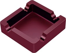 Ash tray,Cigar Ashtray & Large Ashtrays for large, Red-Upgrade-Larger Groove 