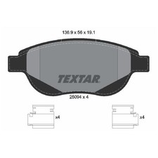 Satz Bremsbeläge Bremsklötze vorne für Peugeot 307 3A/C | 24187533