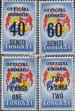 Timbres Tonga 1967 Mi d22-d25 (complète edition) neuf avec gomme originale 1967 