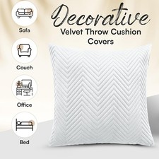 LUXURY LARGE FILLED CUSHIONS OR COVERS SUPER SOFT COOL PLAIN CORDUROY DECORATIVE