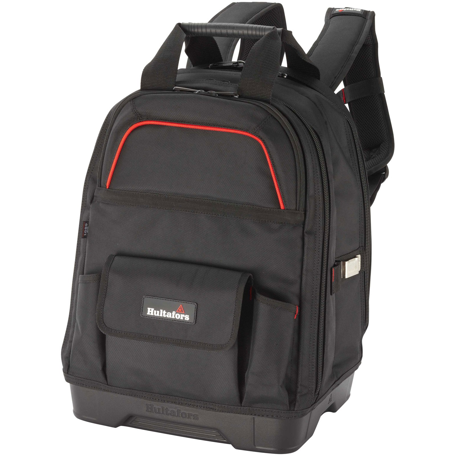 Hultafors Ergonomic Tool Carrier: Curved Back For Easy Carry, 25 Pockets, 1680D Ballistic Fabric, Molded Base, Tape Clip - Image 3