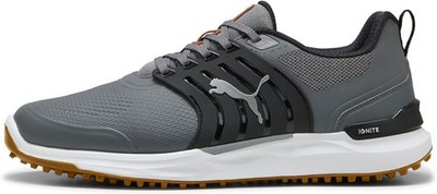 Puma Men Ignite Elevate 2 Golf Shoes, Slate Sky-Puma Black-Green Glare, 7.5 NEW