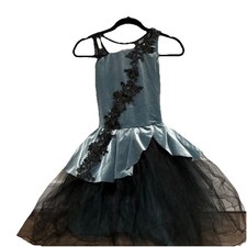 Weissman Dance Costume LC Blue/Green And Black Large Child Girls