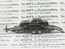 Greenlight LOOSE Track Day Black 1982 FORD MUSTANG SSP Police Car w/Car Trailer