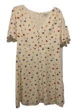 Madewell Dress sz 10 Orchard Flutter Sleeve Confetti Floral Women Spring Summer