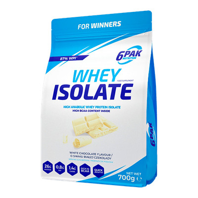 6PAK WHEY ISOLATE   700g WHITE CHOCOLATE