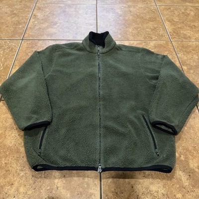 Vintage Nike ACG Deep Pile Fleece Sherpa Full Zip Jacket Men s XL RARE Green