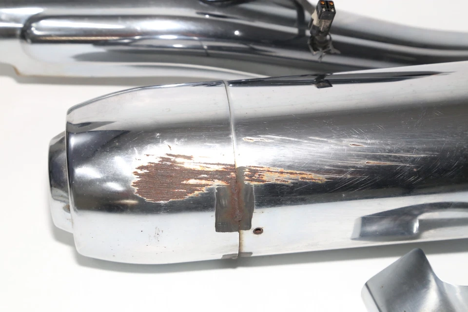 09-13 Yamaha V Star 950 Xvs950 Silenciador Escape Silenciador Tubo Cabezales OEM Foto 2 de 4