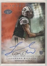 2015 Topps Inception Rookie Auto Orange /50 Leonard Williams #RA-36 Auto 8k4