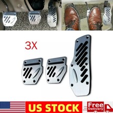 3pcs Aluminum Sedan Car Accelerator Pedal Foot Pedals Pad Cover For Brake Clutch 3pcs Aluminum Sedan Car Accelerator Pedal Foot Pedals Pad Cover For Brake Clutch