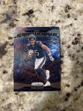 2024 Panini Prizm - Fireworks Rome Odunze #19 Silver Prizm (RC)