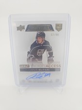2021-22 UD Credentials - Debut Ticket Access Autos Acetate /99 Rasmus Kupari