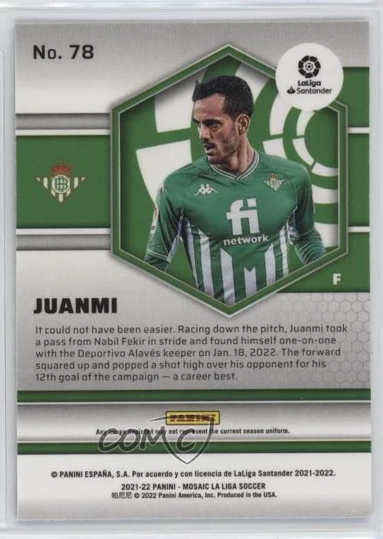 2021-22 Panini Mosaic La Liga Juanmi #78 - Image 2 of 2