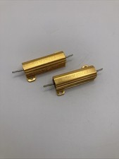 2Pcs 50W Watt 25 Ohm Resistor Aluminum Case Wirewound Chassis Mounted Pack of 2