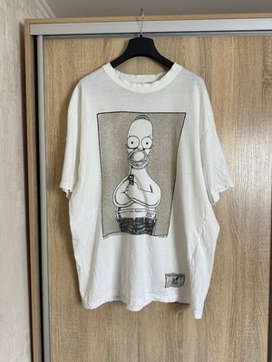 1998 The Simpsons Couch Potato Homer Cartoon T Shirt USA Mens Size 2XL