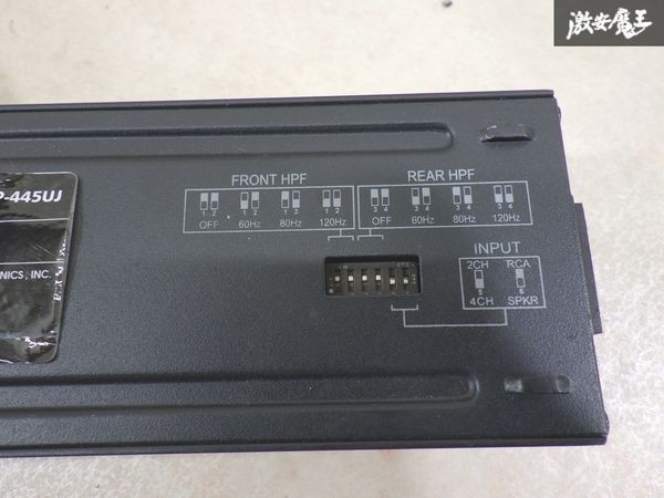 ALPINE KTP-445UJ 4-Channel Head Unit Power Pack Amplifier Used 4CH