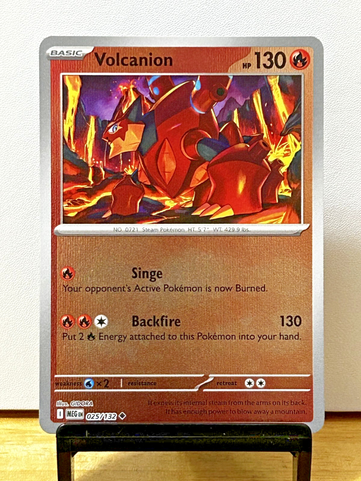 Pokémon - Volcanion 025/132 - Mega Evolution Uncommon Reverse Holo