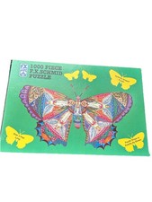 FX Schmid Butterfly Puzzle Shape of Butterfly 1000 Pieces Over 3 Feet Long