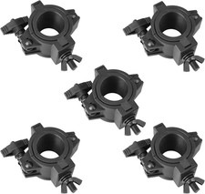 5 Pack Stage Light Clamps, DJ O Truss Hook for 1" 1-1/2" 2" Tube, Plastic