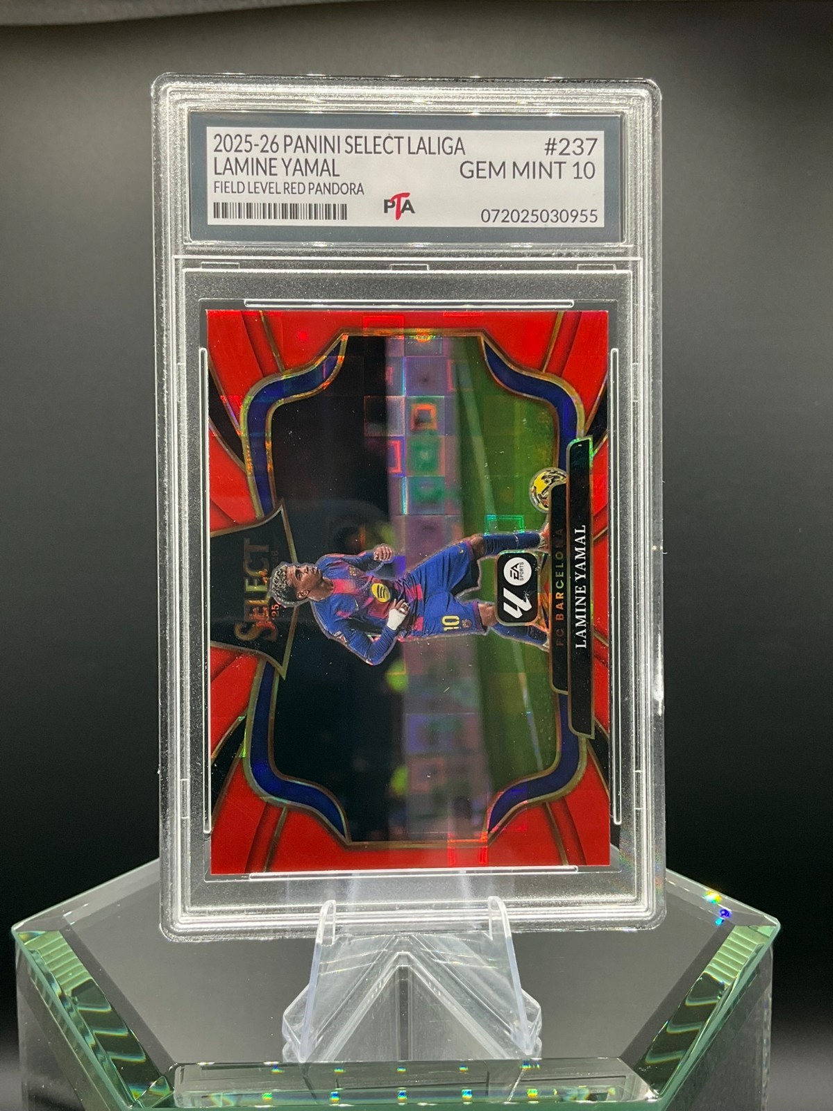 2025-26 Select Laliga Lamine Yamal Field Level RED PANDORA GEM MINT PTA 10🔥 view 2