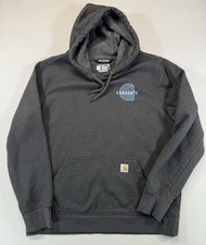 Carhartt Rain Defender Hoodie Youth L 12-14 Gray Fleece Pullover