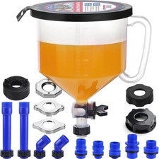 - Coolant Bleeder Kit, Radiator Burping Funnel, No-Spill Coolant Funnel Kit, Rad