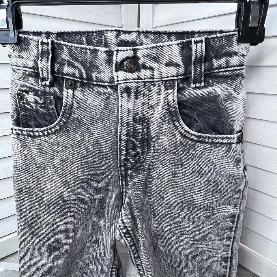 Jeans Levi's 505 de Colección Años 80 Gris Lavado Ácido Talla 8 Hechos en EE. UU. RAROS DIFÍCILES DE ENCONTRAR Foto 2 de 4