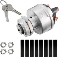 Ignition Switch with Key, 4-Position Universal Starter Switch Fit for Car, Forkl