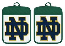 Notre Dame Irish Pot Holder Oven Mitts Hot Pad Linen Towel Kitchen DZ306DPH