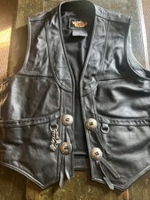 Vintage Harley Davidson Leather Vest