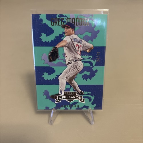 2025 Panini Crusade Baseball Greg Maddux #87 Teal Parallel Chicago Cubs /49 SSP