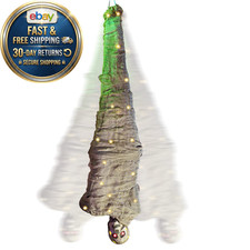 65" Halloween Decoration Cocoon Corpse, Animated Hanging Dead Yellow
