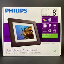 Philips Home Essentials Digital PhotoFrame 8" LED Black Frame - New SPF3483/G7
