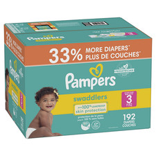 Pampers Swaddlers Active Baby Diaper, Ultra Value Pack, Size 3