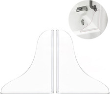 2 Pieces Bathtub Shower Splash Guard, Bathroom Bath Tub Splash Guards with 3M Su