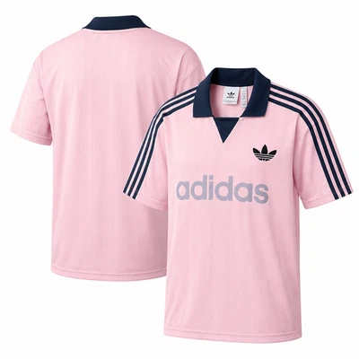 adidas Originals Collared Goalie Top JX8982 Crew Clear Pink Jersey Shirt BNWT - Image 1 of 4