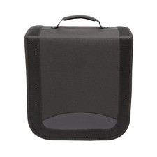 Amazon Basics Polyester CD/DVD Portable Storage Binder 400-capacity, Black
